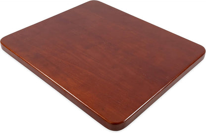 Oak Accents Camper/RV Silent Top Stovetop Cover | Features Solid Oak-Finish Hardwood w/Non-Toxic Finish & 4 Non-Slip Rubber Feet | Includes Flexible Cutting Mat | 19.5” x 17” x .75” (43521)