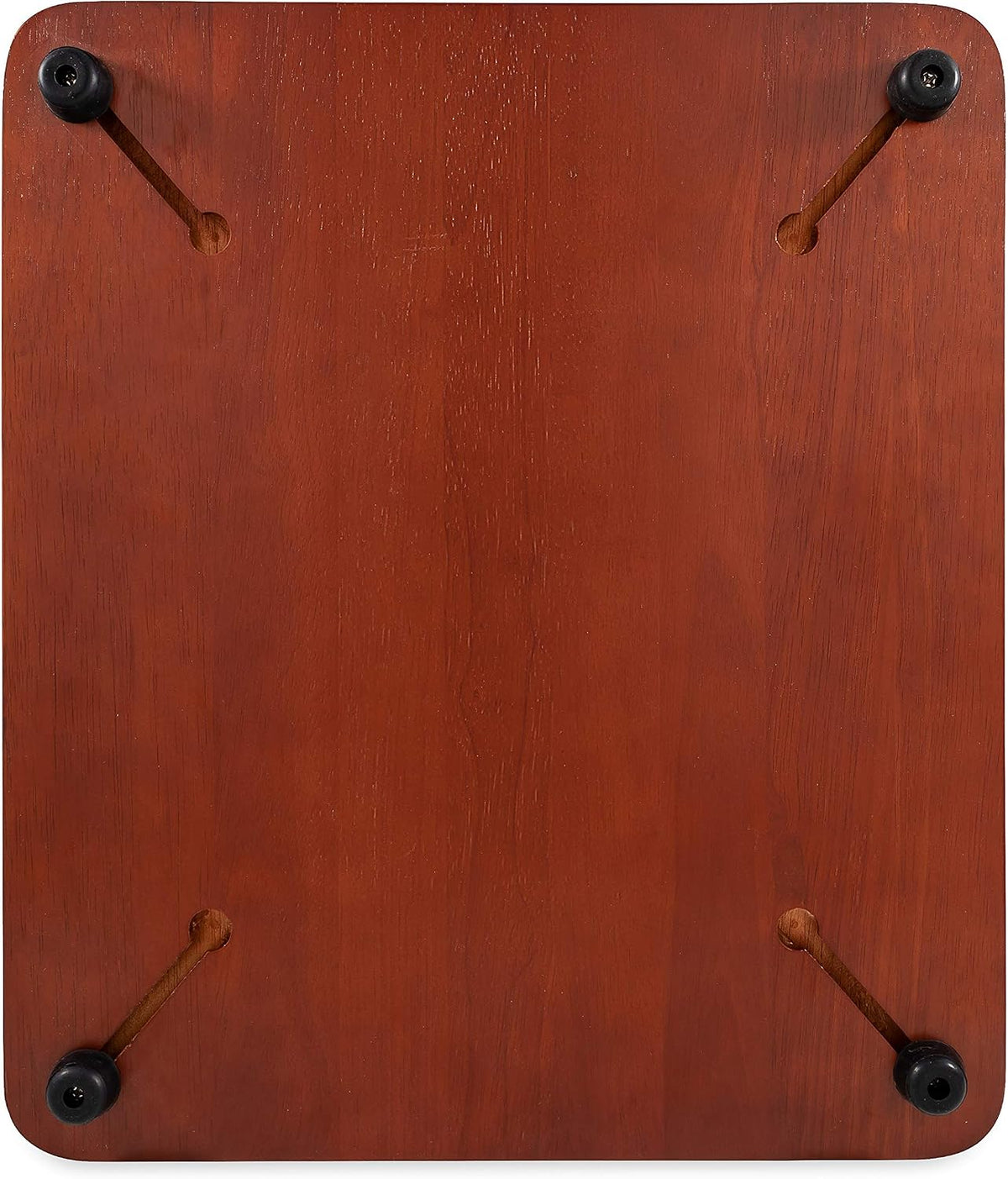 Oak Accents Camper/RV Silent Top Stovetop Cover | Features Solid Oak-Finish Hardwood w/Non-Toxic Finish & 4 Non-Slip Rubber Feet | Includes Flexible Cutting Mat | 19.5” x 17” x .75” (43521)