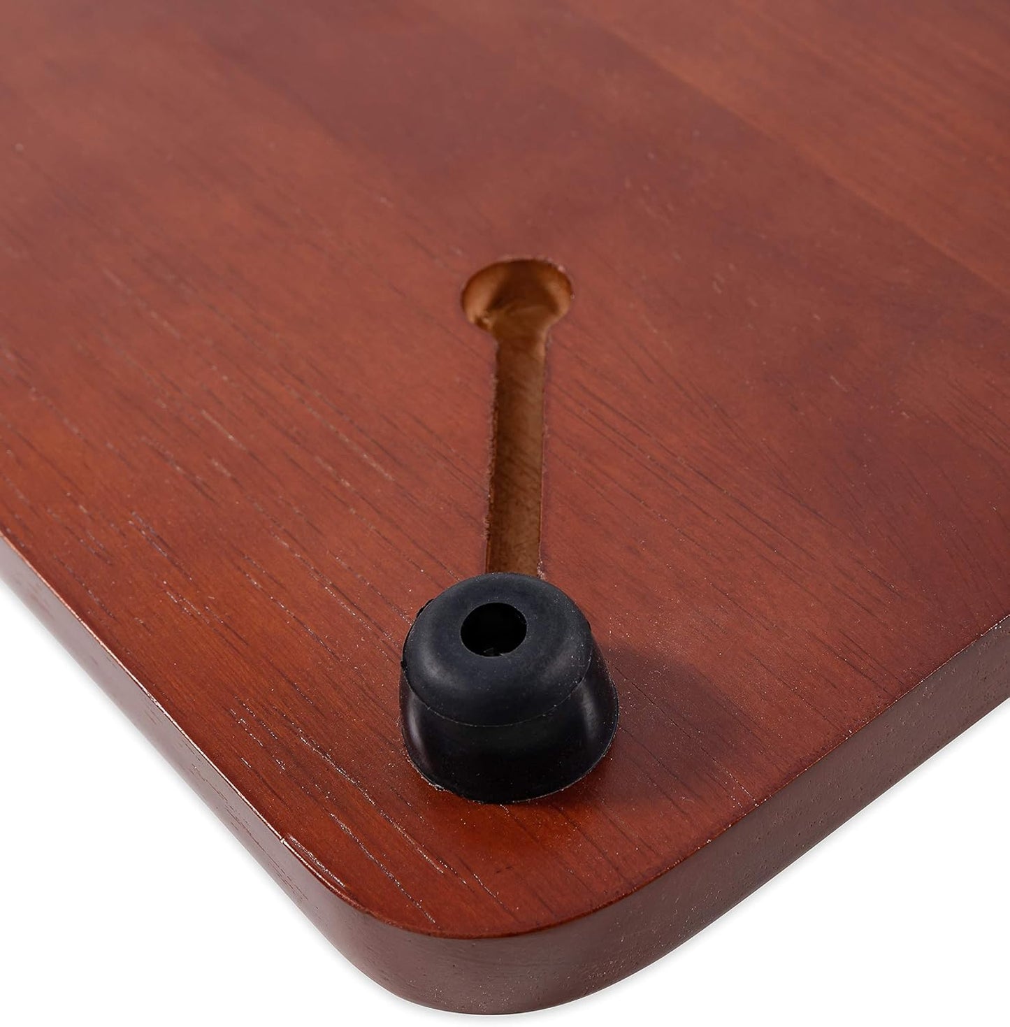 Oak Accents Camper/RV Silent Top Stovetop Cover | Features Solid Oak-Finish Hardwood w/Non-Toxic Finish & 4 Non-Slip Rubber Feet | Includes Flexible Cutting Mat | 19.5” x 17” x .75” (43521)