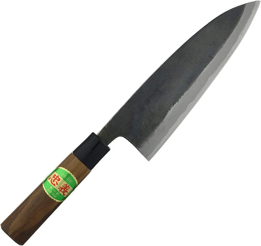 Tosa Knife, Black Uchi, Deba Knife, Blue Steel, No. 1, 8.3 inches (210 mm)