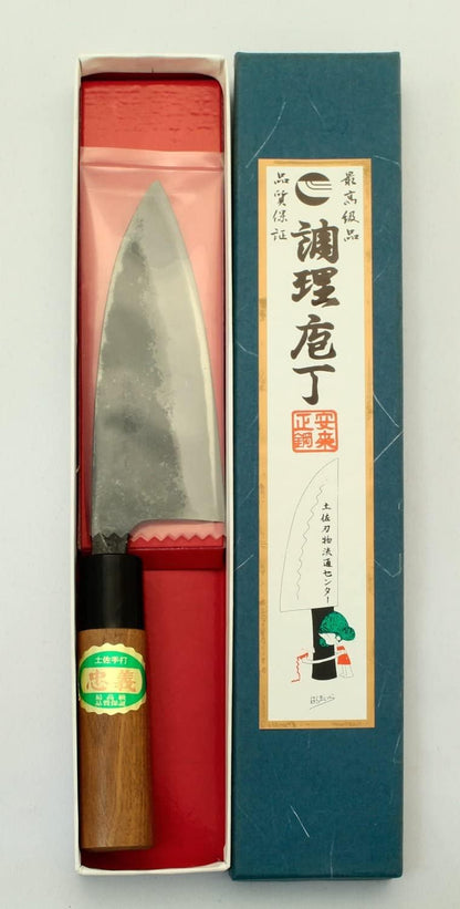 Tosa Knife, Black Uchi, Deba Knife, Blue Steel, No. 1, 8.3 inches (210 mm)