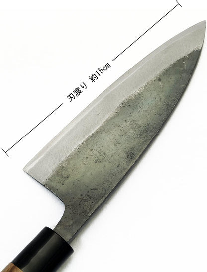 Tosa Knife, Black Uchi, Deba Knife, Blue Steel, No. 1, 8.3 inches (210 mm)