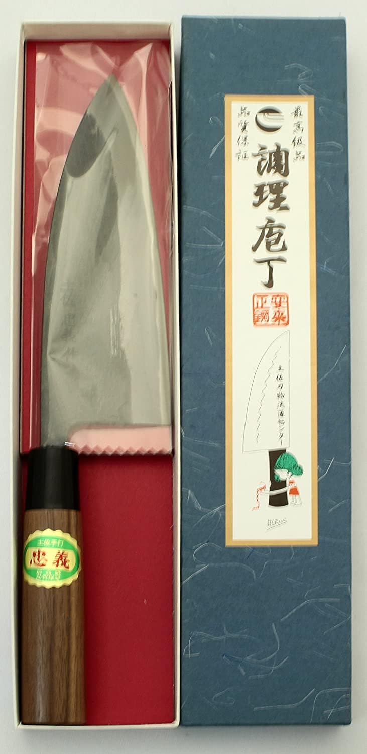 Tosa Knife, Black Uchi, Deba Knife, Blue Steel, No. 1, 8.3 inches (210 mm)