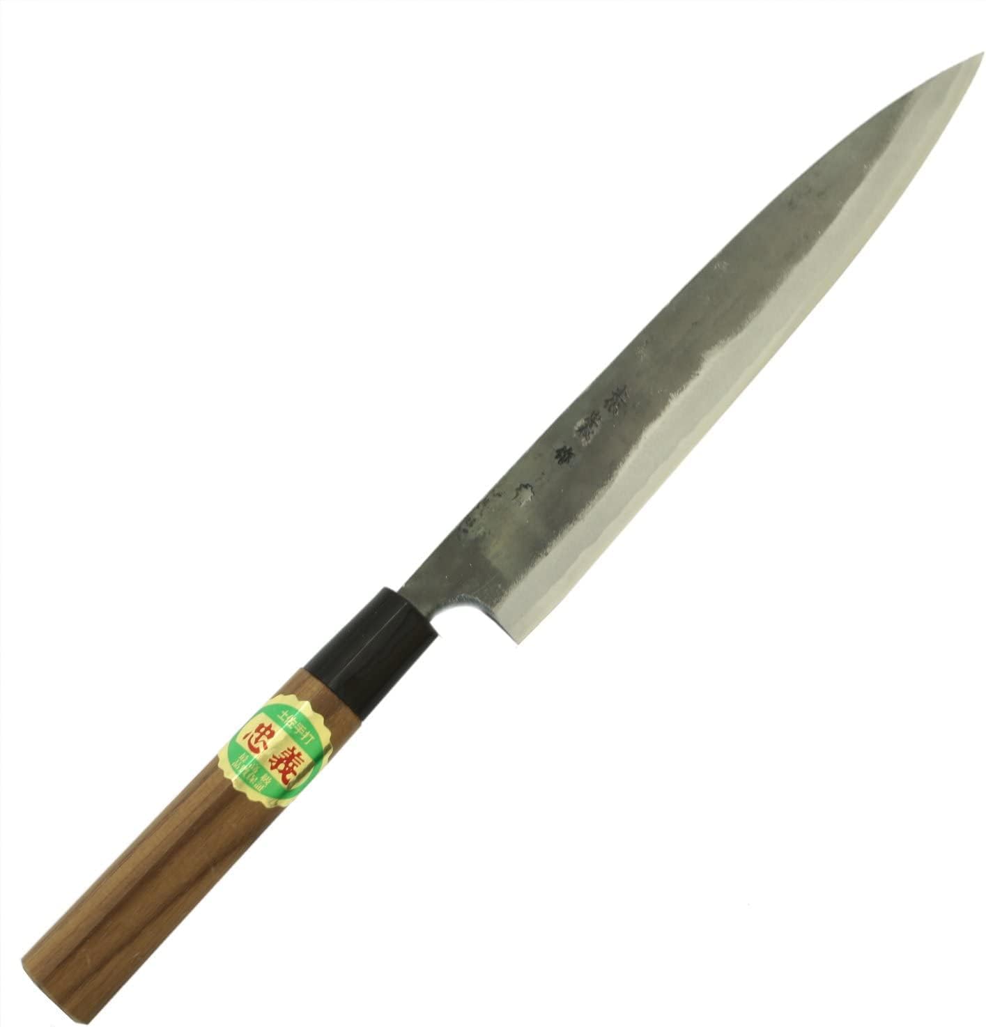 Tosa Knife, Black Uchi, Deba Knife, Blue Steel, No. 1, 8.3 inches (210 mm)