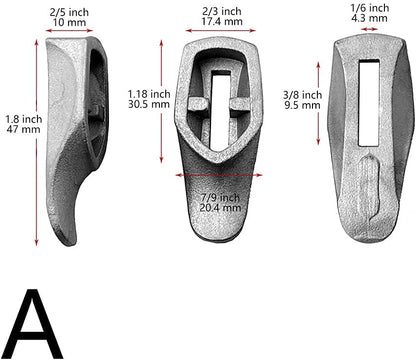 Tong Gu 1 pair(A+B) Stainless Steel Knife Finger Guard Bolster Pommel DIY Handle Tool for Knives Making