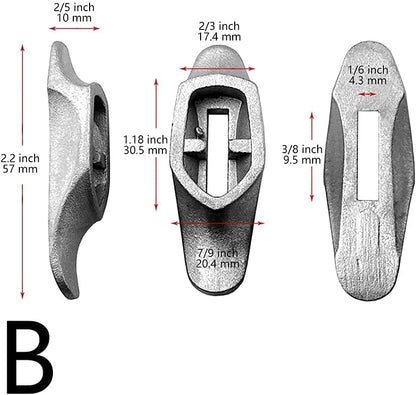 Tong Gu 1 pair(A+B) Stainless Steel Knife Finger Guard Bolster Pommel DIY Handle Tool for Knives Making