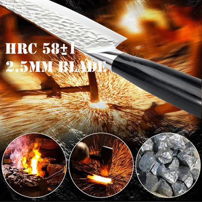 Paring Knife 3.5 inch Small Kitchen Knife Manual Sharpened 5Cr15Mov Stainless Steel Fruit Knife Full Tang with 3 Rivets in Ergonomic Pakkawood Handle