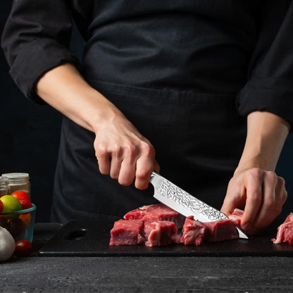Paring Knife 3.5 inch Small Kitchen Knife Manual Sharpened 5Cr15Mov Stainless Steel Fruit Knife Full Tang with 3 Rivets in Ergonomic Pakkawood Handle