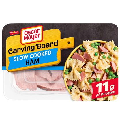 Carving Board, Slow Cooked Ham Sliced Deli Meat, 7.5 oz Pack
