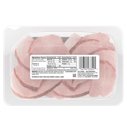 Carving Board, Slow Cooked Ham Sliced Deli Meat, 7.5 oz Pack