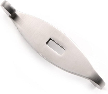 Knife Making Guard - (S Pattern) - (Designed by Harvey Dean, MS) - (Master Series) - Stainless Steel - (4.125 x 1.125 x .270 inches) - [.640 x .240 slot] - (USA Design) - (by KnifeKits)
