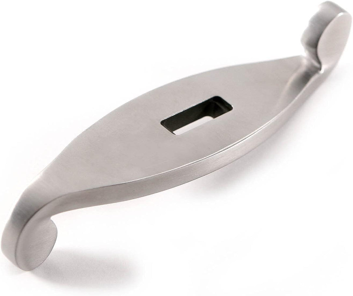 Knife Making Guard - (S Pattern) - (Designed by Harvey Dean, MS) - (Master Series) - Stainless Steel - (4.125 x 1.125 x .270 inches) - [.640 x .240 slot] - (USA Design) - (by KnifeKits)