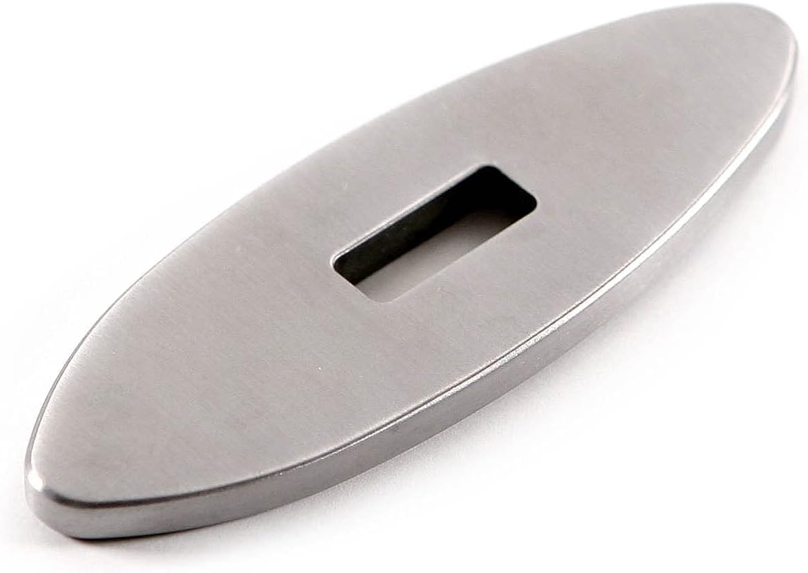 Knife Making Guard - (S Pattern) - (Designed by Harvey Dean, MS) - (Master Series) - Stainless Steel - (4.125 x 1.125 x .270 inches) - [.640 x .240 slot] - (USA Design) - (by KnifeKits)