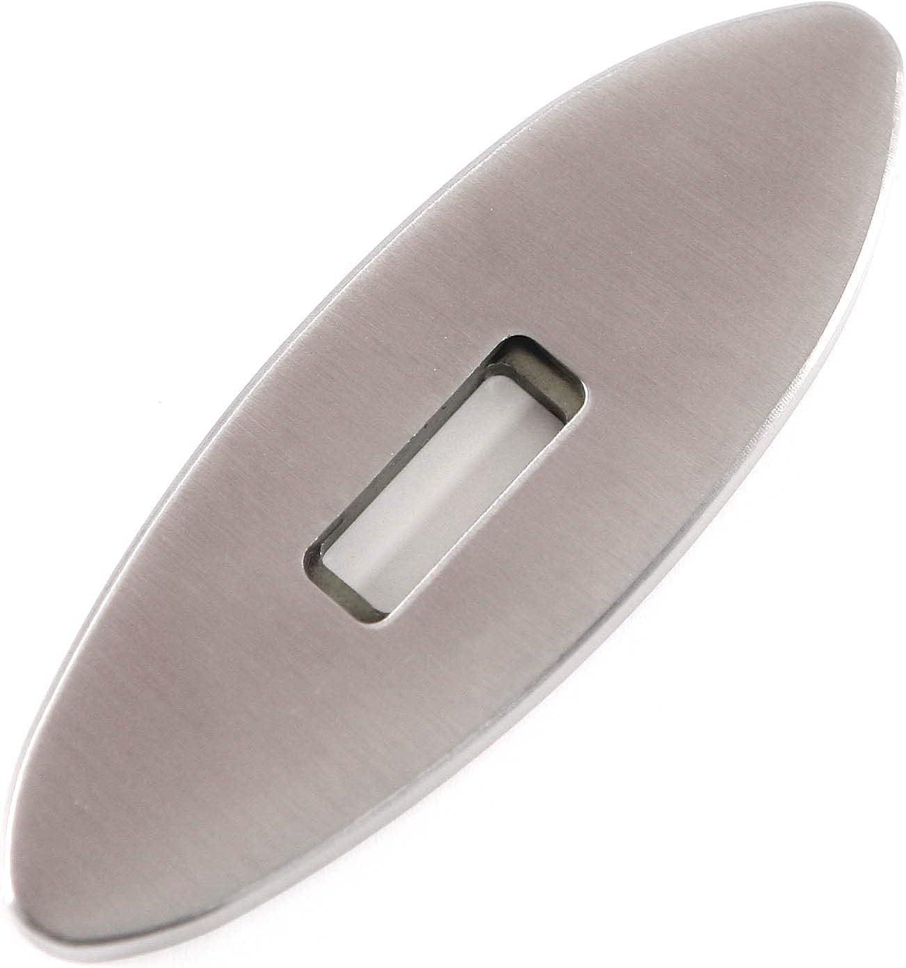 Knife Making Guard - (S Pattern) - (Designed by Harvey Dean, MS) - (Master Series) - Stainless Steel - (4.125 x 1.125 x .270 inches) - [.640 x .240 slot] - (USA Design) - (by KnifeKits)