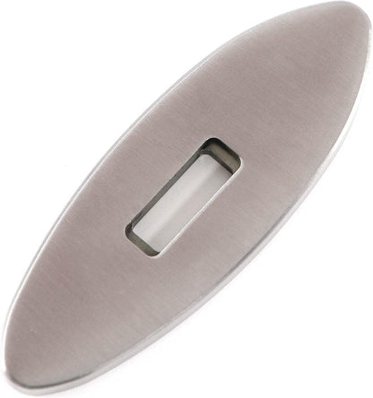 Knife Making Guard - (S Pattern) - (Designed by Harvey Dean, MS) - (Master Series) - Stainless Steel - (4.125 x 1.125 x .270 inches) - [.640 x .240 slot] - (USA Design) - (by KnifeKits)
