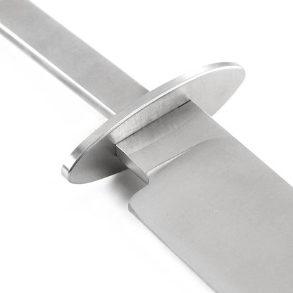 Knife Making Guard - (S Pattern) - (Designed by Harvey Dean, MS) - (Master Series) - Stainless Steel - (4.125 x 1.125 x .270 inches) - [.640 x .240 slot] - (USA Design) - (by KnifeKits)