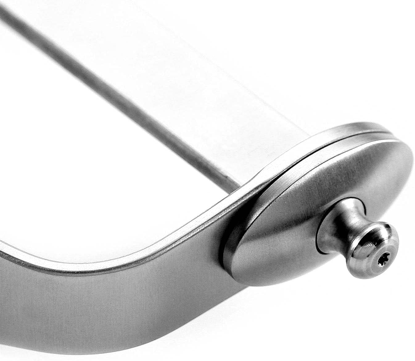 Knife Making Guard - (S Pattern) - (Designed by Harvey Dean, MS) - (Master Series) - Stainless Steel - (4.125 x 1.125 x .270 inches) - [.640 x .240 slot] - (USA Design) - (by KnifeKits)