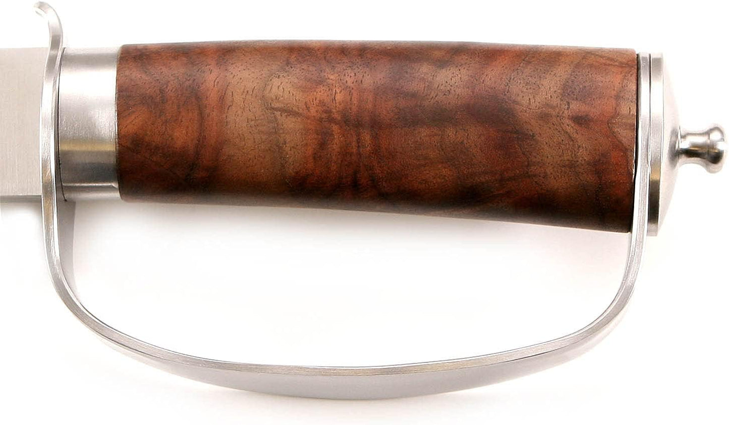 Knife Making Guard - (S Pattern) - (Designed by Harvey Dean, MS) - (Master Series) - Stainless Steel - (4.125 x 1.125 x .270 inches) - [.640 x .240 slot] - (USA Design) - (by KnifeKits)