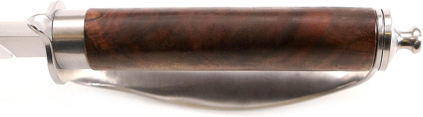 Knife Making Guard - (S Pattern) - (Designed by Harvey Dean, MS) - (Master Series) - Stainless Steel - (4.125 x 1.125 x .270 inches) - [.640 x .240 slot] - (USA Design) - (by KnifeKits)