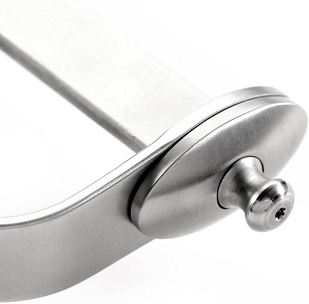 Knife Making Guard - (S Pattern) - (Designed by Harvey Dean, MS) - (Master Series) - Stainless Steel - (4.125 x 1.125 x .270 inches) - [.640 x .240 slot] - (USA Design) - (by KnifeKits)