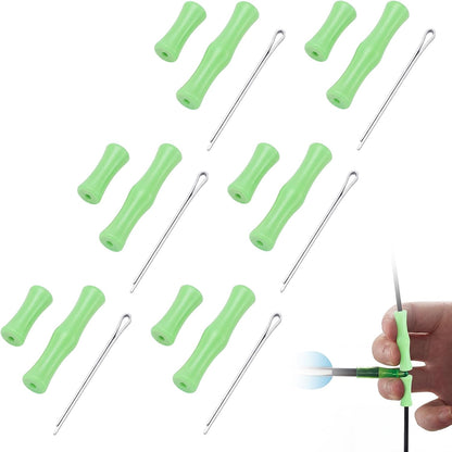 6 Sets Bowstring Finger Guards Archery Bowstring Finger Protector for Hunting
