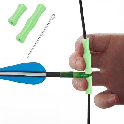 6 Sets Bowstring Finger Guards Archery Bowstring Finger Protector for Hunting