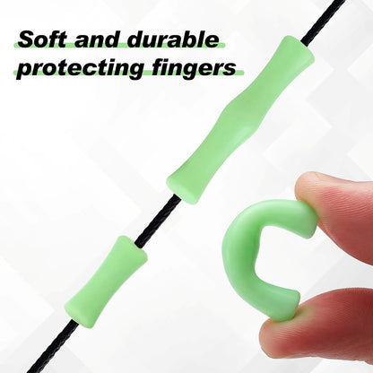 6 Sets Bowstring Finger Guards Archery Bowstring Finger Protector for Hunting