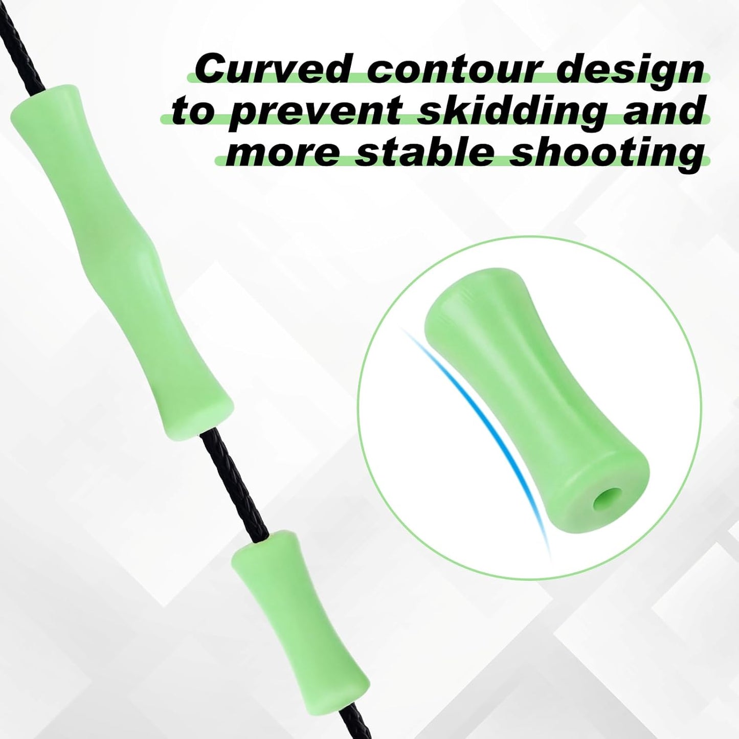 6 Sets Bowstring Finger Guards Archery Bowstring Finger Protector for Hunting