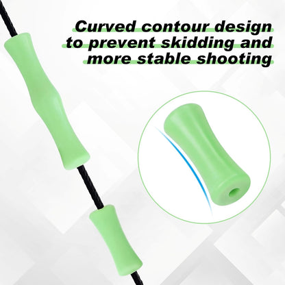 6 Sets Bowstring Finger Guards Archery Bowstring Finger Protector for Hunting