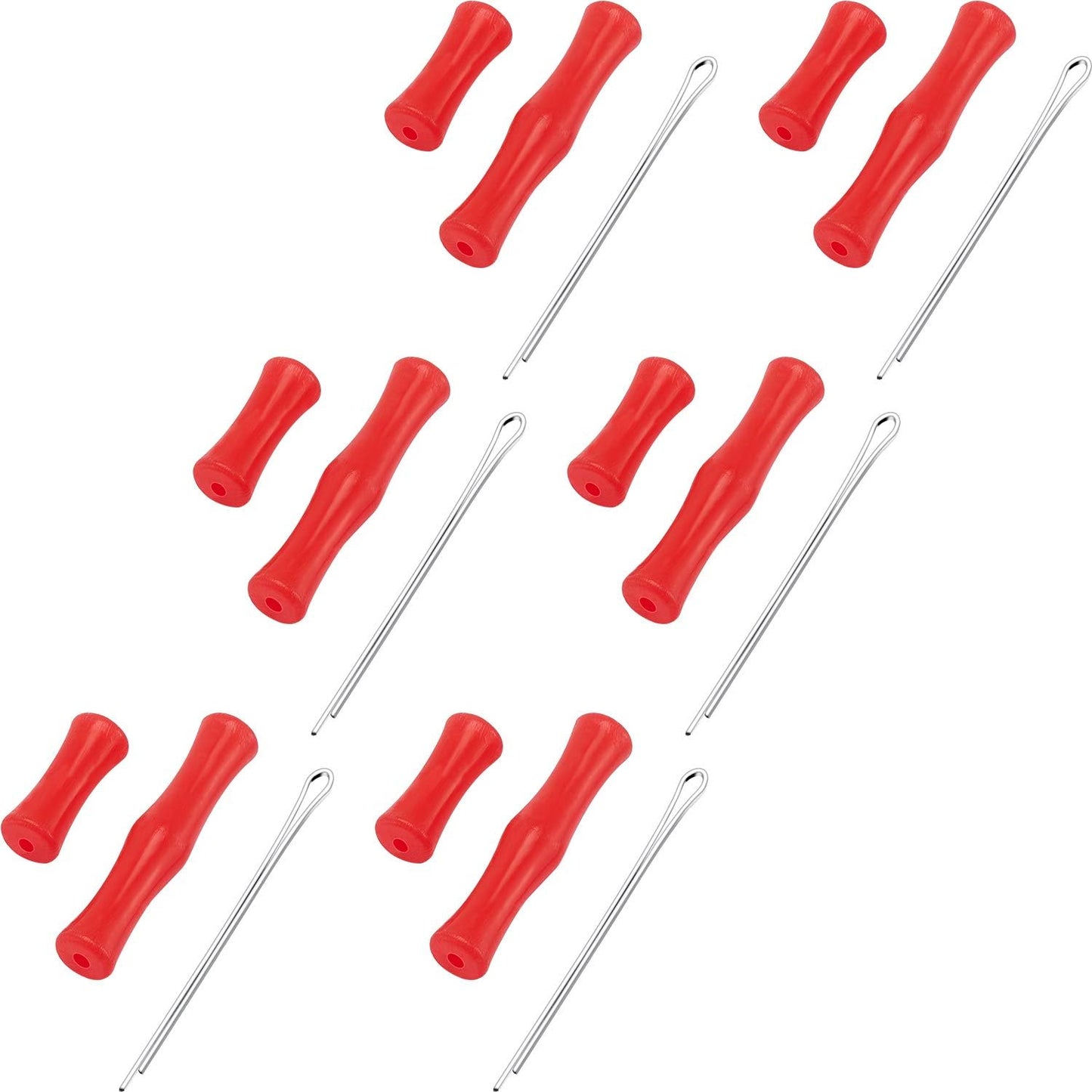 6 Sets Bowstring Finger Guards Archery Bowstring Finger Protector for Hunting