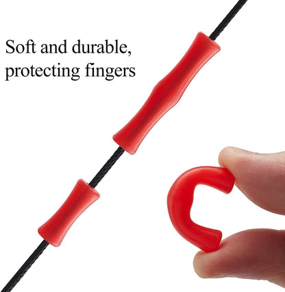 6 Sets Bowstring Finger Guards Archery Bowstring Finger Protector for Hunting