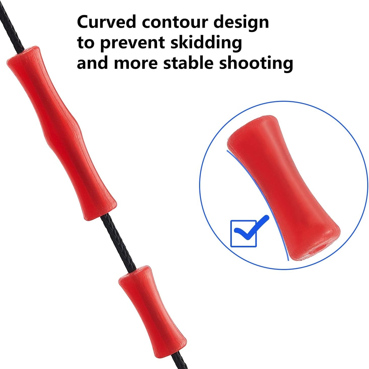 6 Sets Bowstring Finger Guards Archery Bowstring Finger Protector for Hunting