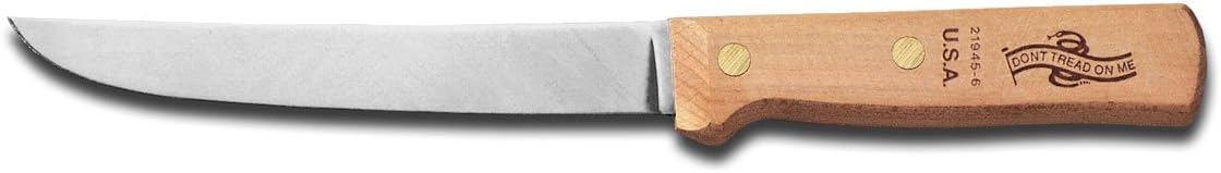 Dexter Basics 8" Flexible Fillet Knife, Stainless Blade, White Handle | Flexible high-carbon stainless steel blade follows bones for clean fillets. Designed for fish and seafood prep work.