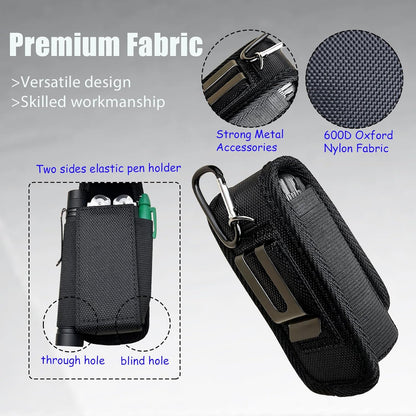 Multitool Sheath Nylon Belt Clip Holster-Magnetic Closure EDC Tactical Pouch Compatible with Leatherman Folding Tool, Pocket Knife Organizer, Multi-Purpose Waist Tool Holder for Camping Hiking