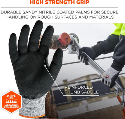 Nitrile Coated Work Gloves, Cut Resistant Level A3, Grip For Wet or Dry Enviroments, ProFlex