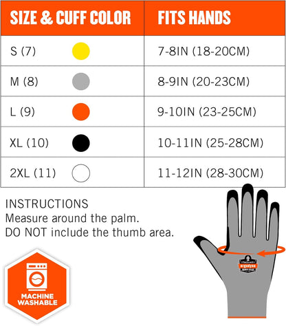 Nitrile Coated Work Gloves, Cut Resistant Level A3, Grip For Wet or Dry Enviroments, ProFlex