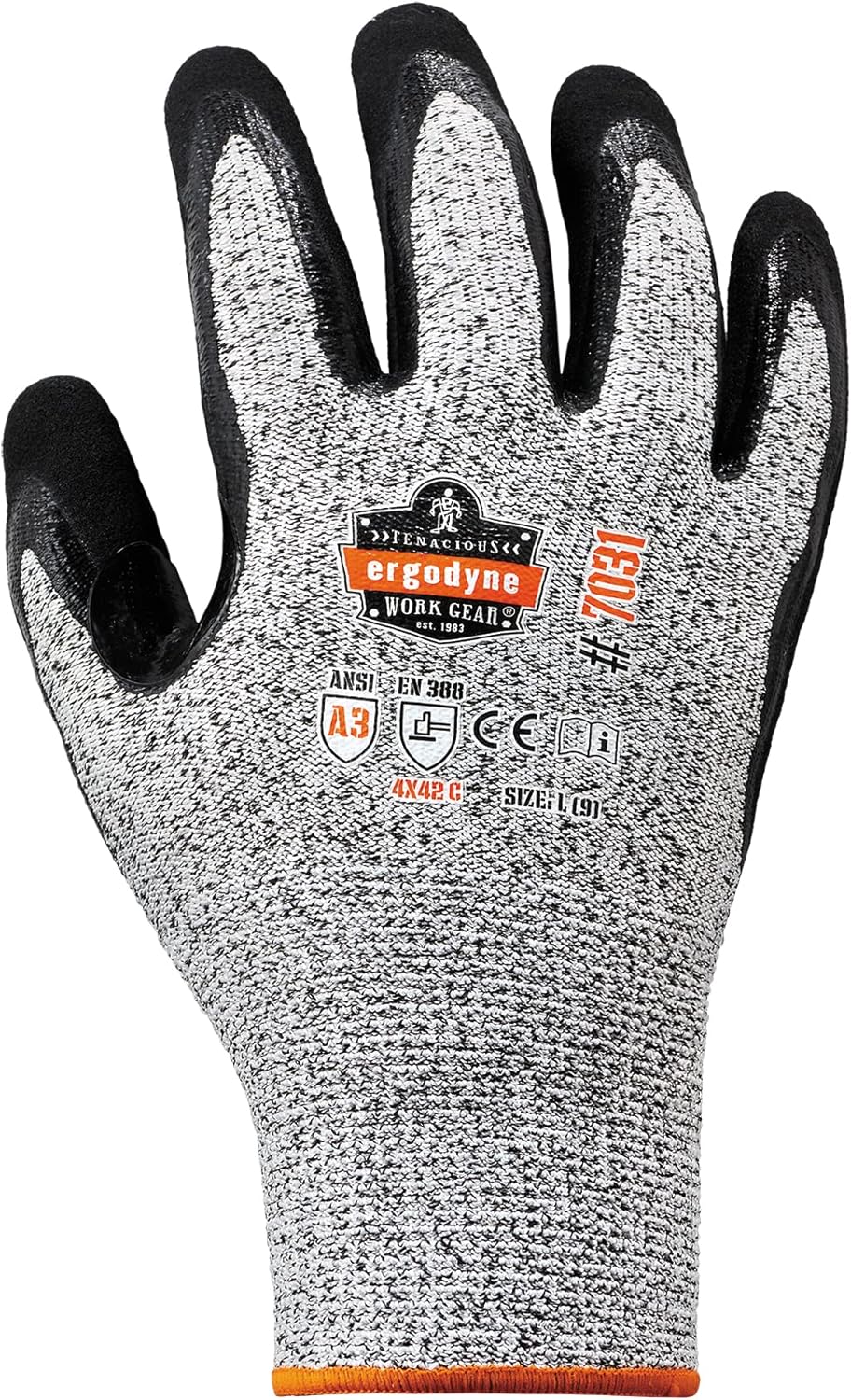 Nitrile Coated Work Gloves, Cut Resistant Level A3, Grip For Wet or Dry Enviroments, ProFlex