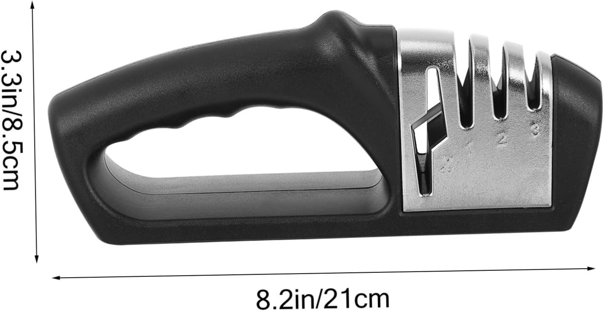 Quick Knife Sharpening Tool 4-segment Handheld Knife Sharpener Safe for Long Time Use Knives Scissors Left/right Hand Friendly