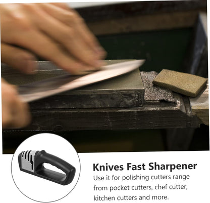 Quick Knife Sharpening Tool 4-segment Handheld Knife Sharpener Safe for Long Time Use Knives Scissors Left/right Hand Friendly