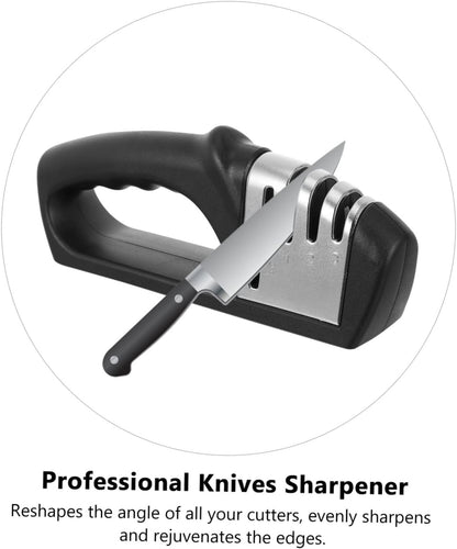 Quick Knife Sharpening Tool 4-segment Handheld Knife Sharpener Safe for Long Time Use Knives Scissors Left/right Hand Friendly