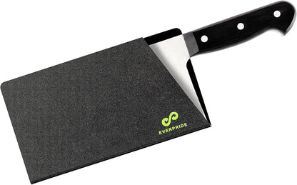 Butcher Chef Knife Edge Guard - Wide Knives Blade Edge Protectors - Meat Cleaver Knife Sheath - BPA-Free Chef Knife Cover Fits Blades Up To 8” x 4” – Knives Not Included