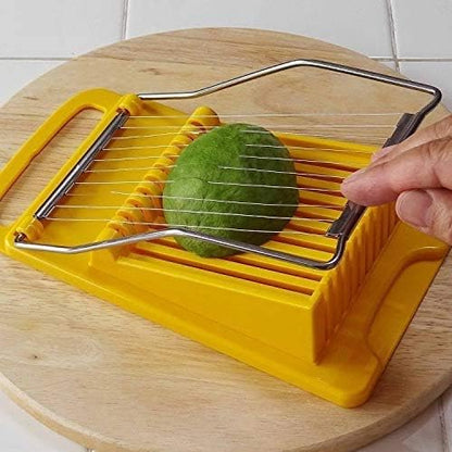 Slicer Cuts Spam, Luncheon Meat, Boiled Eggs Ham Into 11 Neat And Equal Slices Without Mashing (Only Suits Soft Cheese)
