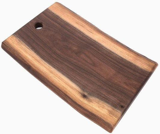Live Edge Black Walnut Cutting Board – Amish Handmade in USA, One-of-a-Kind Charcuterie & Serving Board, Sustainably Harvested American Hardwood, 8"x12"| ArborDown