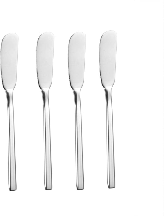Butter Knife Stainless Steel Butter Knife Spreader 6.5-Inch Cheese Spreaders, Set of 4