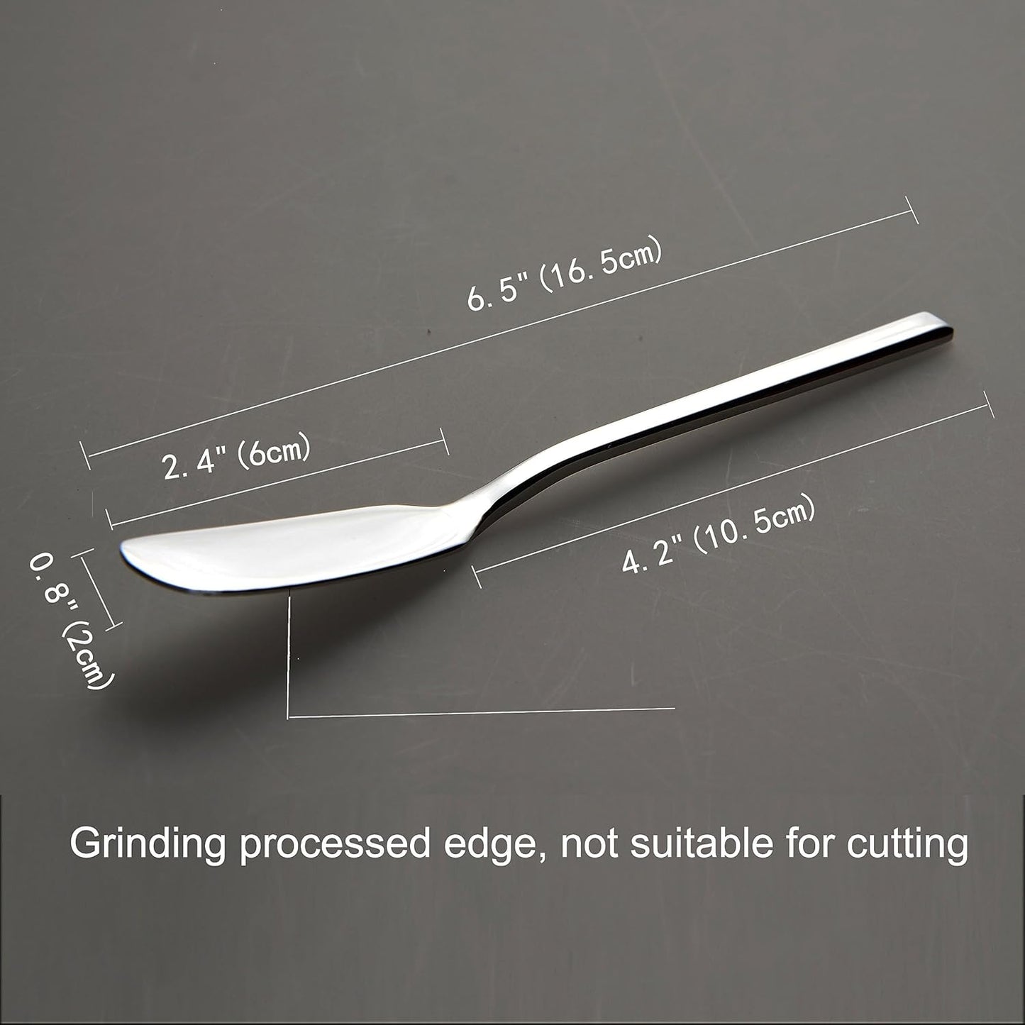 Butter Knife Stainless Steel Butter Knife Spreader 6.5-Inch Cheese Spreaders, Set of 4