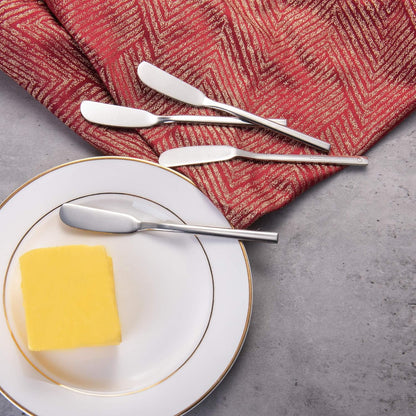 Butter Knife Stainless Steel Butter Knife Spreader 6.5-Inch Cheese Spreaders, Set of 4