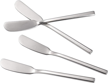 Butter Knife Stainless Steel Butter Knife Spreader 6.5-Inch Cheese Spreaders, Set of 4
