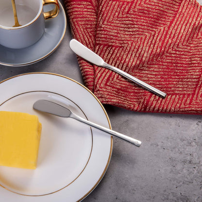 Butter Knife Stainless Steel Butter Knife Spreader 6.5-Inch Cheese Spreaders, Set of 4