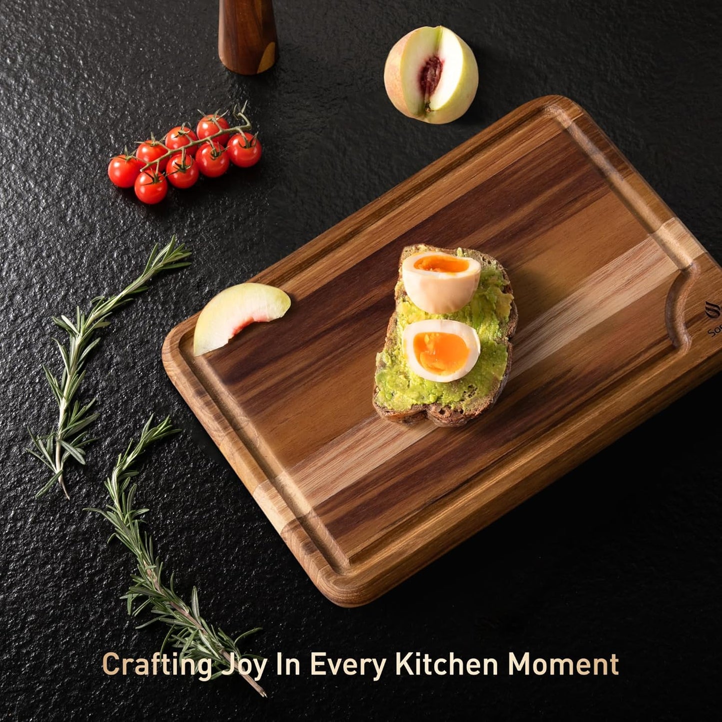 3 Pack Teak Wood Cutting Board Set for Kitchen Charcuterie Board Serving Heavy Duty Non Toxic Slip Over Sink Solid Thick Haus Wooden Chopping Board Large Big Small Meat Best Kitchen Mother Gift