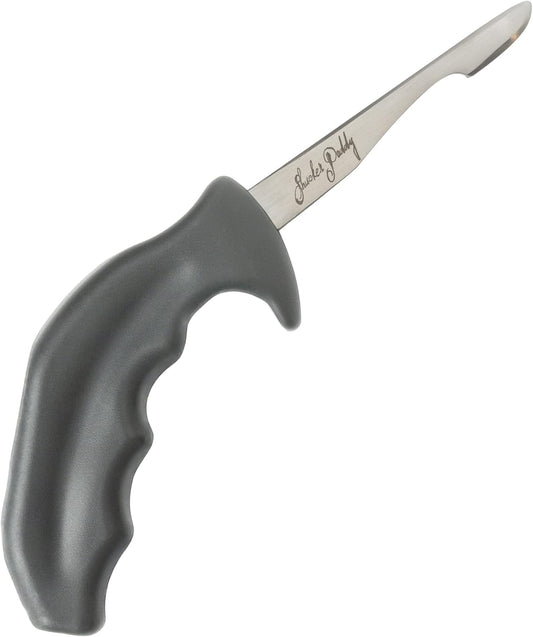 Shucker Paddy Oyster Knife, Ergonomic Pistol Grip Oyster Shucking Knife with Finger Guard, 3in Stainless Steel Blade, Dishwasher Safe, Professional Oyster Opener